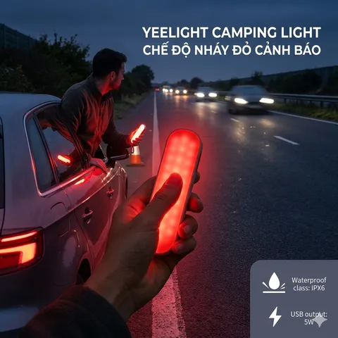 Đèn sạc Cắm Trại XIAOMI Yeelight Camping Light (YLMJD-0003), kiêm Pin dự phòng (P127182)