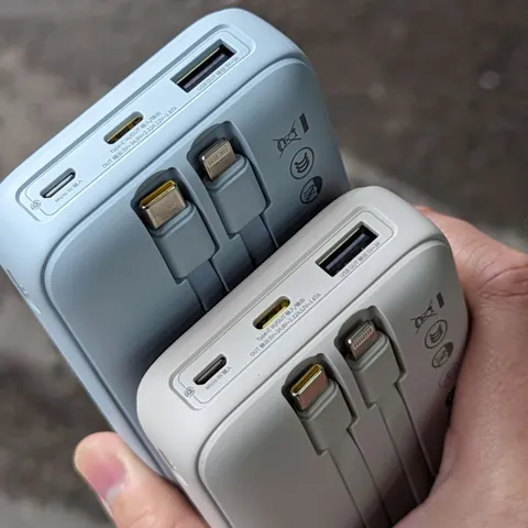 Sạc dự phòng Baseus PPJP312 20.000mah 22.5W liền 2 dây C + L  đựng túi zip hãng (P127016)