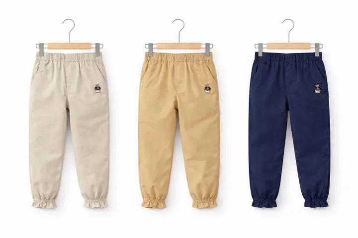[Kho Mỹ Đình] 110-160(16-50kg) K014 K015 Quần dài xuất dư Teenie Weenie Kaki gió unisex (hãng 700k) (P126988)