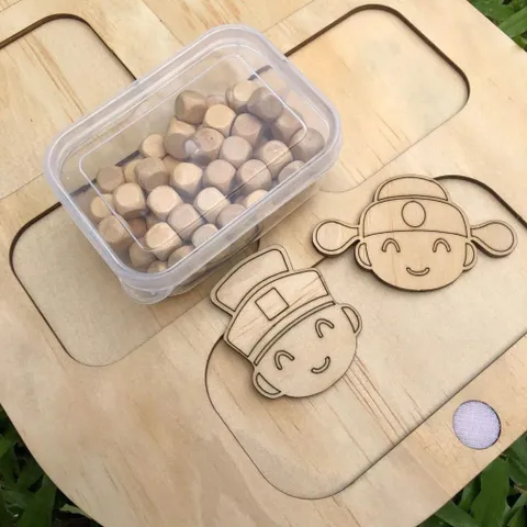 Đồ chơi ô ăn quan gỗ (P126395)
