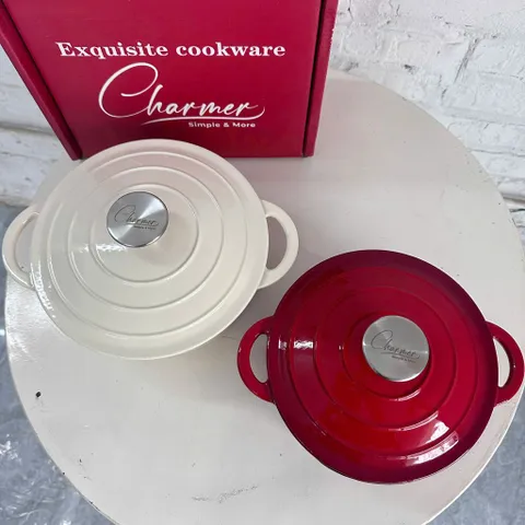 Nồi gang đúc nguyên khối thương hiệu Charmer, size 20-22-24cm (P126265)
