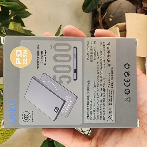 Sạc dự phòng magsafe kim loại 5000mah siêu đẹp fullbox (P125977)
