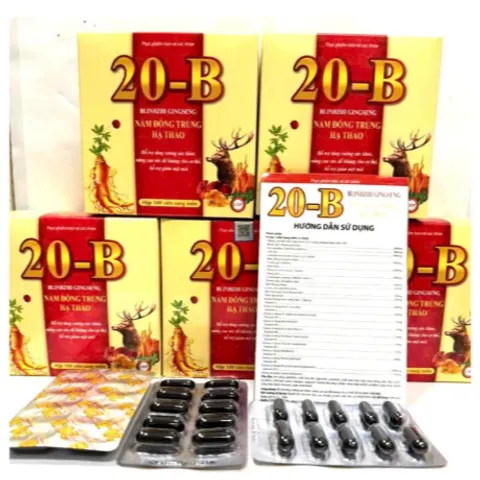 Viên tăng lực nhân sâm 20B linhzi omega Giúp bồi bổ cơ thể, ăn ngủ ngon, cho người suy nhược sau bệnhh 