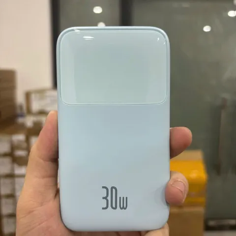 Sạc Dự Phòng Baseus PPMD10  10000mAh 30W – Tích Hợp 2 Cáp Type-C, Sạc Nhanh PD, Màn Hiển Thị Pin (P125842)