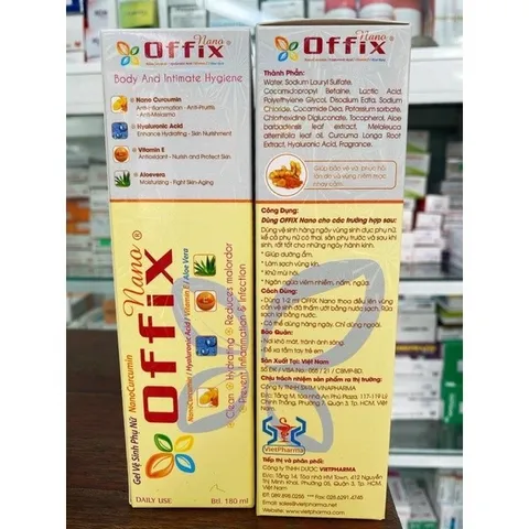 Dung Dịch Vệ Sinh Phụ Nữ Offix Nghệ Nano – Làm Sạch Dịu Nhẹ, Chăm Sóc Vùng Kín Hằng Ngày