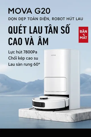 Robot Mova G20 nội địa, hàng cũ 95%, có điều khiển bằng điện thoại, có giọng nói Tiếng Việt (P125434)