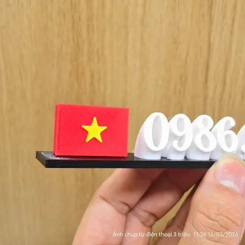 Bảng Số điện thoại có Lá Cờ (P125273)