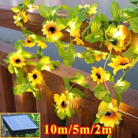 Đèn Năng Lượng Mặt Trời Đèn Led Trang Trí Tết 2025 Hoa Hướng Dương Đèn Trang Trí Ngoài Trời Năng Lượng Mặt Trời