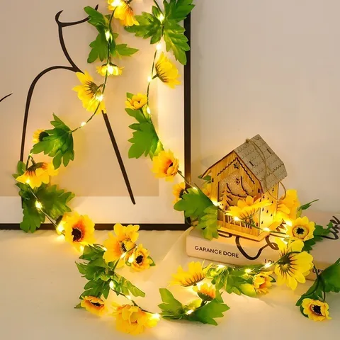 Đèn Năng Lượng Mặt Trời Đèn Led Trang Trí Tết 2025 Hoa Hướng Dương Đèn Trang Trí Ngoài Trời Năng Lượng Mặt Trời