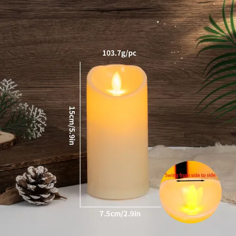 Đèn Nến Điện Tử LED Dùng Pin AA - Nến Giả Ánh Sáng Vàng Ấm, Trang Trí Sinh Nhật, Tiệc Cưới, Bàn Decor Nhà Hàng Khách Sạn