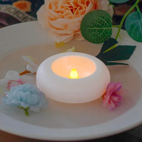 Đèn Nến Nổi Mặt Nước Cảm Ứng Không Ngọn Lửa Đèn Nến Điện Tử Thả Nước Trang Trí Lễ Tiệc Đám Cưới Sinh Nhật Đèn Cầu Nguyện