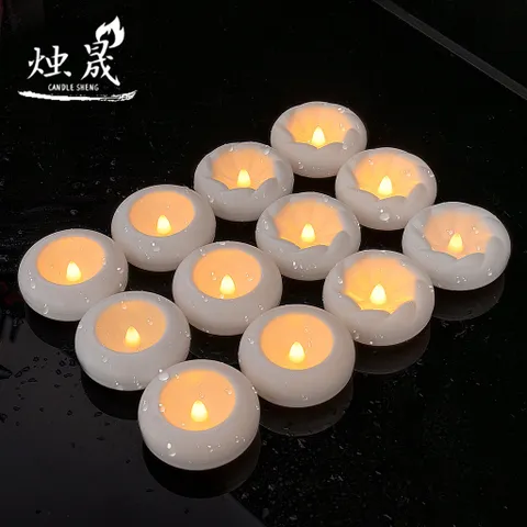 Đèn Nến Nổi Mặt Nước Cảm Ứng Không Ngọn Lửa Đèn Nến Điện Tử Thả Nước Trang Trí Lễ Tiệc Đám Cưới Sinh Nhật Đèn Cầu Nguyện