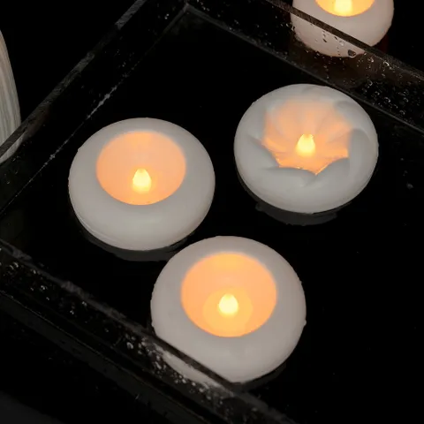 Đèn Nến Nổi Mặt Nước Cảm Ứng Không Ngọn Lửa Đèn Nến Điện Tử Thả Nước Trang Trí Lễ Tiệc Đám Cưới Sinh Nhật Đèn Cầu Nguyện