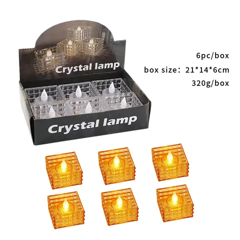 Nến Điện Tử Đèn Nến Led Pha Lê Trong Suốt Trang Trí Phòng Ngủ Nến Trang Trí Để Bàn Nến Điện Tử Trang Trí Sinh Nhật
