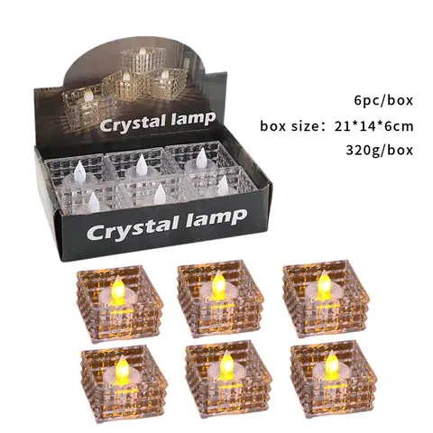 Nến Điện Tử Đèn Nến Led Pha Lê Trong Suốt Trang Trí Phòng Ngủ Nến Trang Trí Để Bàn Nến Điện Tử Trang Trí Sinh Nhật