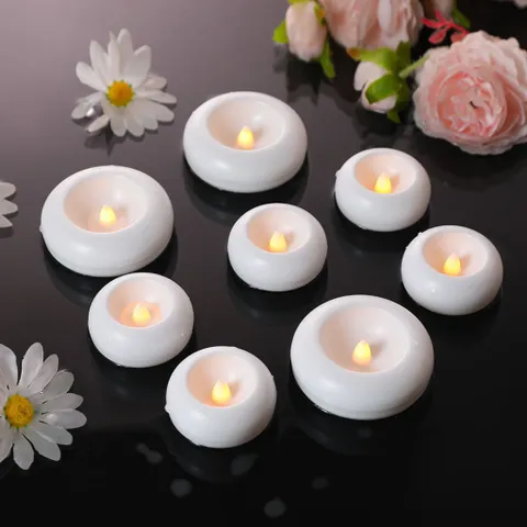 Đèn Nến Nổi Mặt Nước Cảm Ứng Không Ngọn Lửa Đèn Nến Điện Tử Thả Nước Trang Trí Lễ Tiệc Đám Cưới Sinh Nhật Đèn Cầu Nguyện
