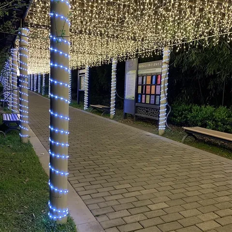 Dây đèn ống trang trí ngoài trời năng lượng mặt trời chống nước Đèn Led Trang trí Sân Vườn Ngoài Trời Đèn Trang Trí Tết
