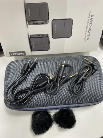 Mic thu âm không dây cài áo hãng LENOVO MC550 2TX + 1RX (P125176)