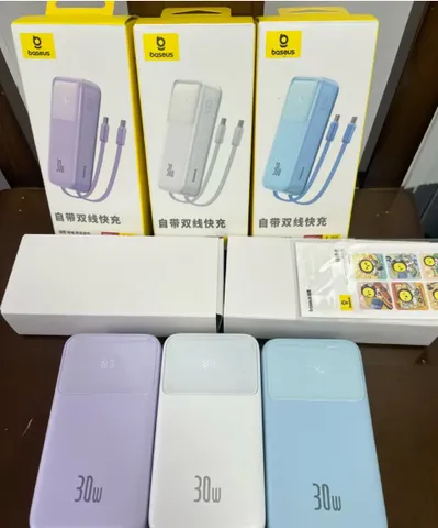 Sạc dự phòng 20.000mah baseus công suất 30w kèm 2 dây (P125134)