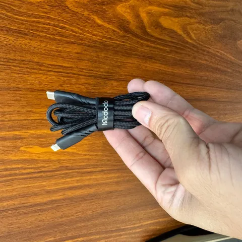 Cáp Sạc Nhanh Mcdodo USB-C to Lightning (1.2m) - Dây Dù Siêu Bền, Chống Đứt Gãy - 36w - ĐEN (P125098)