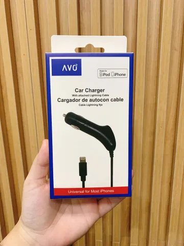 Tẩu sạc ô tô liền cáp iPhone AVO - C48 có chứng chỉ MFI (P125071)