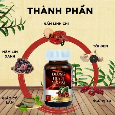 Viên uống Đường Huyết Vương 30 viên giúp ổn định đường huyết giảm biến chứng của bệnh tiểu đường
