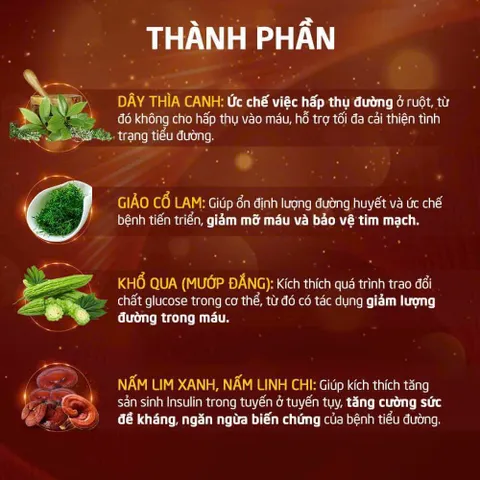 Viên uống Đường Huyết Vương 30 viên giúp ổn định đường huyết giảm biến chứng của bệnh tiểu đường