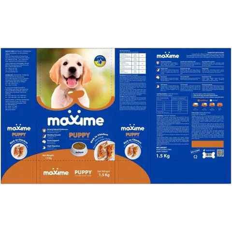 Thức ăn cho chó con Maxime Puppy vị gà gói 400g