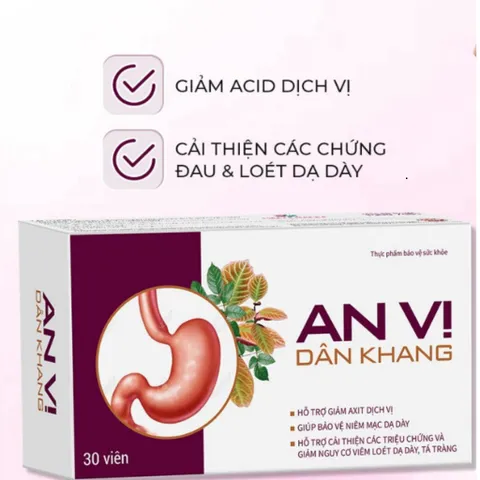 Viên An Vị Dân Khang – Hỗ Trợ Dạ Dày Khỏe, Giảm Trào Ngược, Cải Thiện Rối Loạn Tiêu Hóa, Hộp 30 Viên
