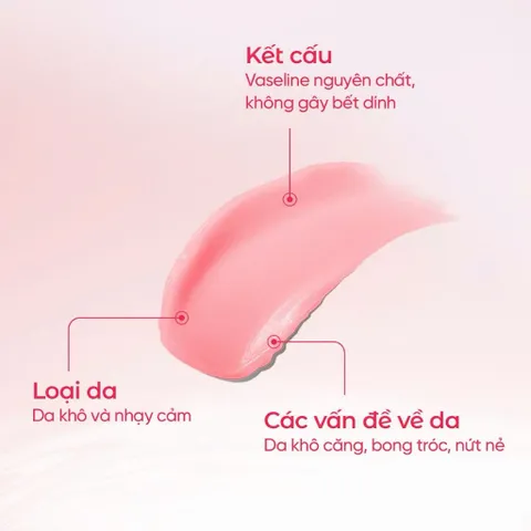 Sáp dưỡng môi Vaseline Dân Khang dưỡng ẩm giảm tình trạng môi khô nứt nẻ