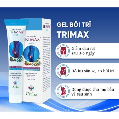 iên Uống Trimax Cho Người Bị Trĩ – Hỗ Trợ Vùng Hậu Môn, Giúp Tăng Cường Thành Mạch, Hộp 30 Viên