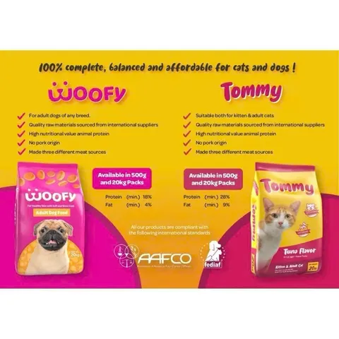 Thức ăn Tommy cho mèo con và trưởng thành gói 500G