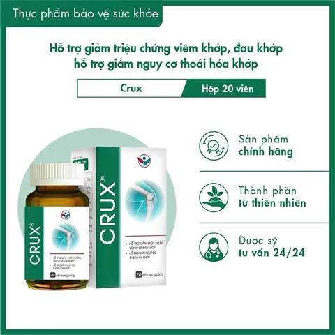 Viên uống bảo vệ sụn khớp CRUX DÂN KHANG-Giúp duy trì sự dẻo dai và linh hoạt cho khớp giảm đau khớp