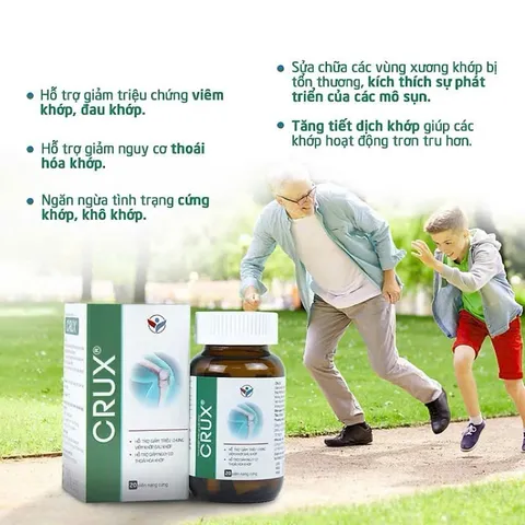 Viên uống bảo vệ sụn khớp CRUX DÂN KHANG-Giúp duy trì sự dẻo dai và linh hoạt cho khớp giảm đau khớp
