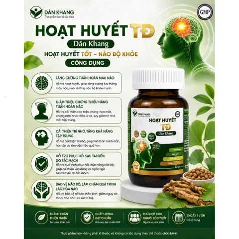 HOẠT HUYẾT TIỀN ĐÌNH DÂN KHANG - Hộp 30 Viên