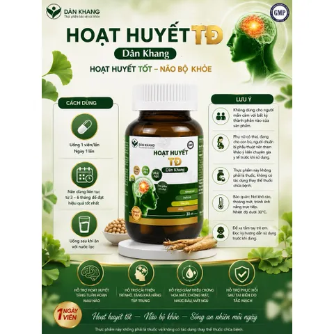 HOẠT HUYẾT TIỀN ĐÌNH DÂN KHANG - Hộp 30 Viên