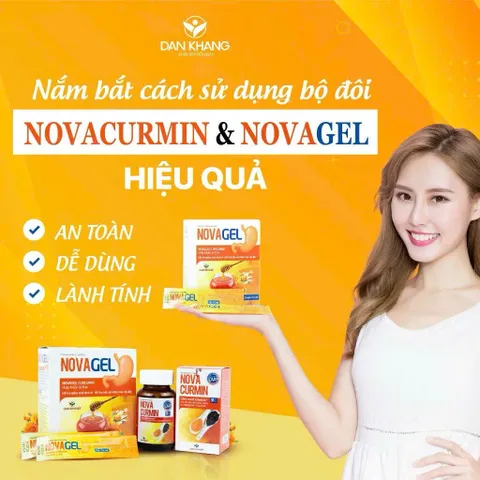 Gel Dạ Dày NOVAGEL Dân Khang – Phù Hợp Người Trào Ngược, Bảo Vệ Niêm Mạc, Êm Dịu Dạ Dày, Hộp 20 Gói
