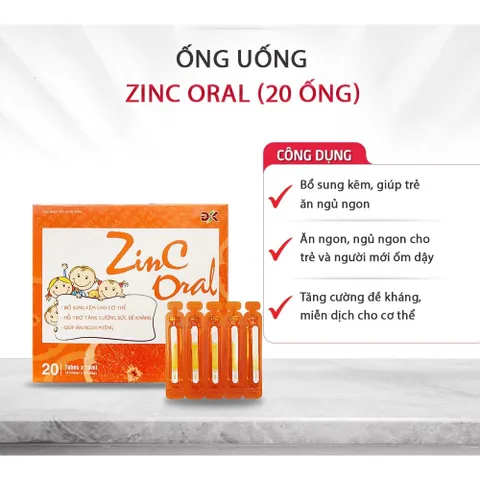 Dung Dịch Zinc Fobe Oral Bổ Sung Kẽm, Giúp Ăn Ngủ Ngon, Tăng Cường Đề Kháng Cho Trẻ - Hộp 20 ống 847493