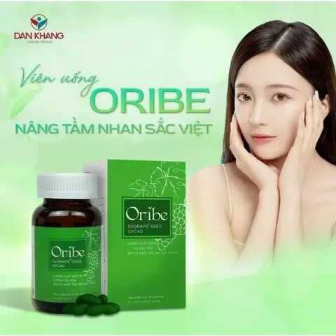 Viên uống Oribe giúp giảm nguy cơ lão hóa da, sạm da, chống oxy hóa tăng độ đàn hồi da Hộp 30 viên
