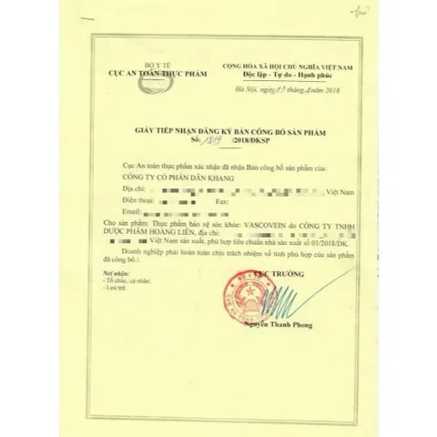 Viên uống hỗ trợ giảm triệu chứng tê đau phù do suy giãn tĩnh mạch Vascovein Dân Khang