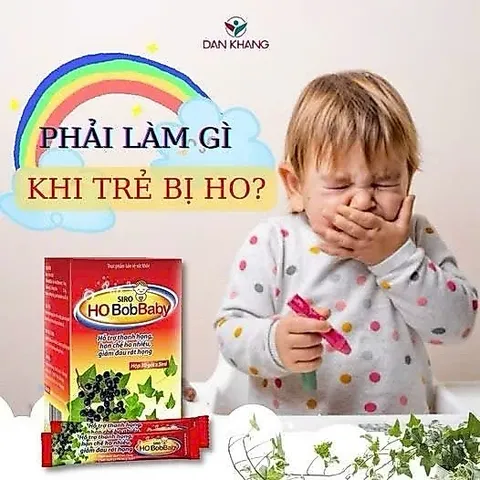 Siro Ho BobBaby Dân Khang Hỗ Trợ Thanh Họng Giảm Đau Rát Do Ho - Hộp 30 gói