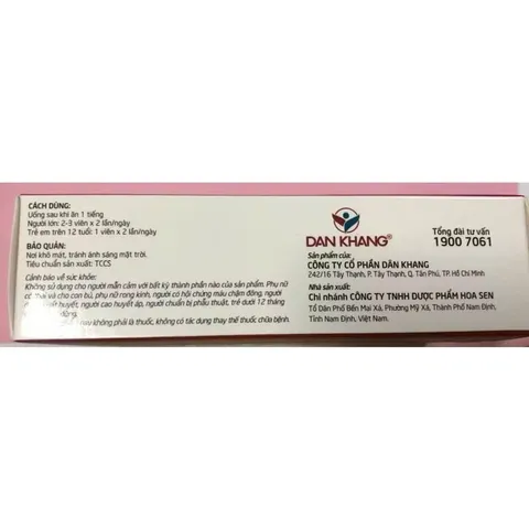 Hoạt Huyết Minh Não Khang  giảm đau đầu chóng mặt mất ngủ tăng lưu thông máu Hộp 30 viên