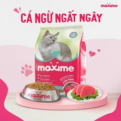 Thức ăn Maxime dành cho cả mèo con và trưởng thành gói 1,2kg
