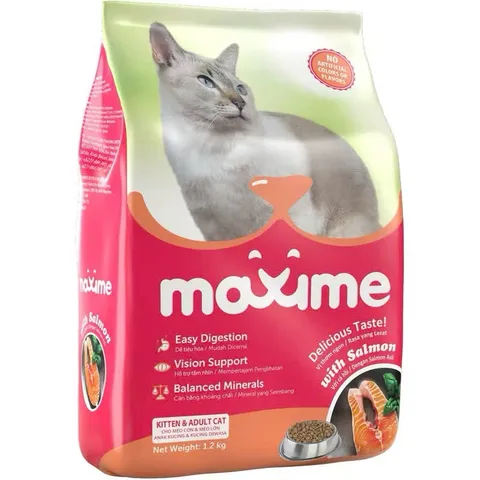 Thức ăn Maxime dành cho cả mèo con và trưởng thành gói 1,2kg