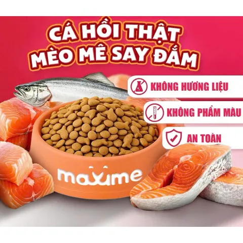 Thức ăn Maxime dành cho cả mèo con và trưởng thành gói 1,2kg