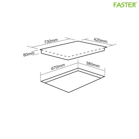 Bếp từ đôi Faster FS 988I