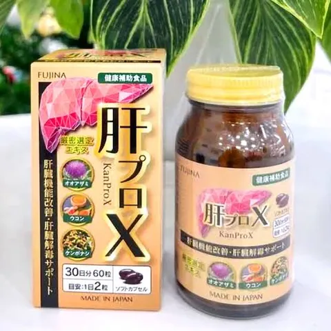 KanProX - Viên uống Hỗ trợ cải thiện chức năng gan, giải độc gan, hộp 60 viên