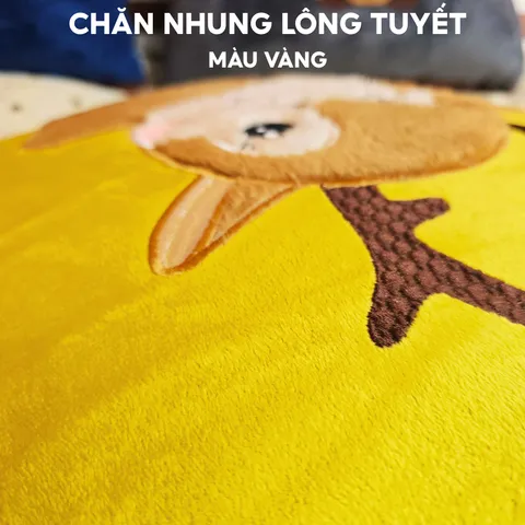 Chăn nhung lông tuyết gấp gọn, cực ấm (P123902)