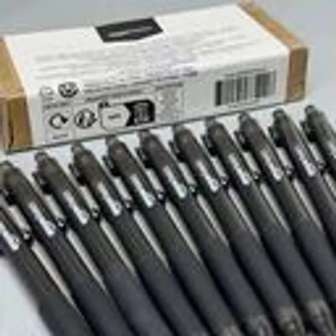 Hộp 12 chiếc bút bi Amazon Basics ( Mỹ ) B09PNYMC23 - Màu đen. Viết trơn & chữ đẹp. (P123480)