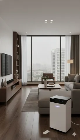 Máy hút ẩm bán dẫn thông minh Dehumidifier (Amz Mỹ )- có remote, đèn diệt khuẩn (P123372)